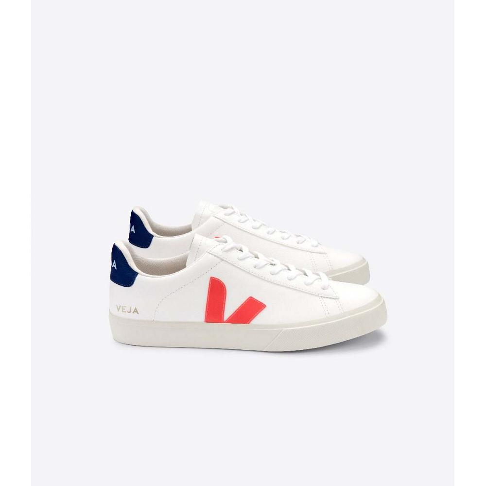 Veja CAMPO CHROMEFREE Low Tops Sneakers Herre White/Orange/Blue | NO 297WNB